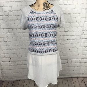 [Dolan] Top with Sheer Bottom